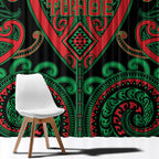 Aotearoa Ngai Tuhoe Window Curtain Maori Tribal Pattern