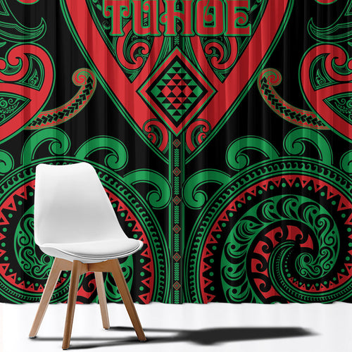 Aotearoa Ngai Tuhoe Window Curtain Maori Tribal Pattern