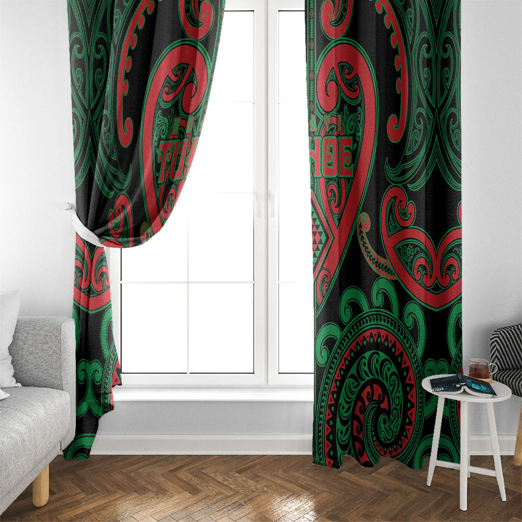 Aotearoa Ngai Tuhoe Window Curtain Maori Tribal Pattern