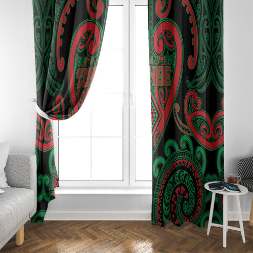 Aotearoa Ngai Tuhoe Window Curtain Maori Tribal Pattern
