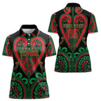 Custom Aotearoa Ngai Tuhoe Women Polo Shirt Maori Tribal Pattern