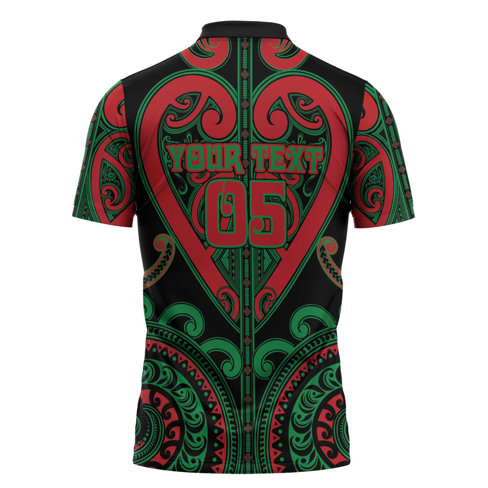 Custom Aotearoa Ngai Tuhoe Zipper Polo Shirt Maori Tribal Pattern