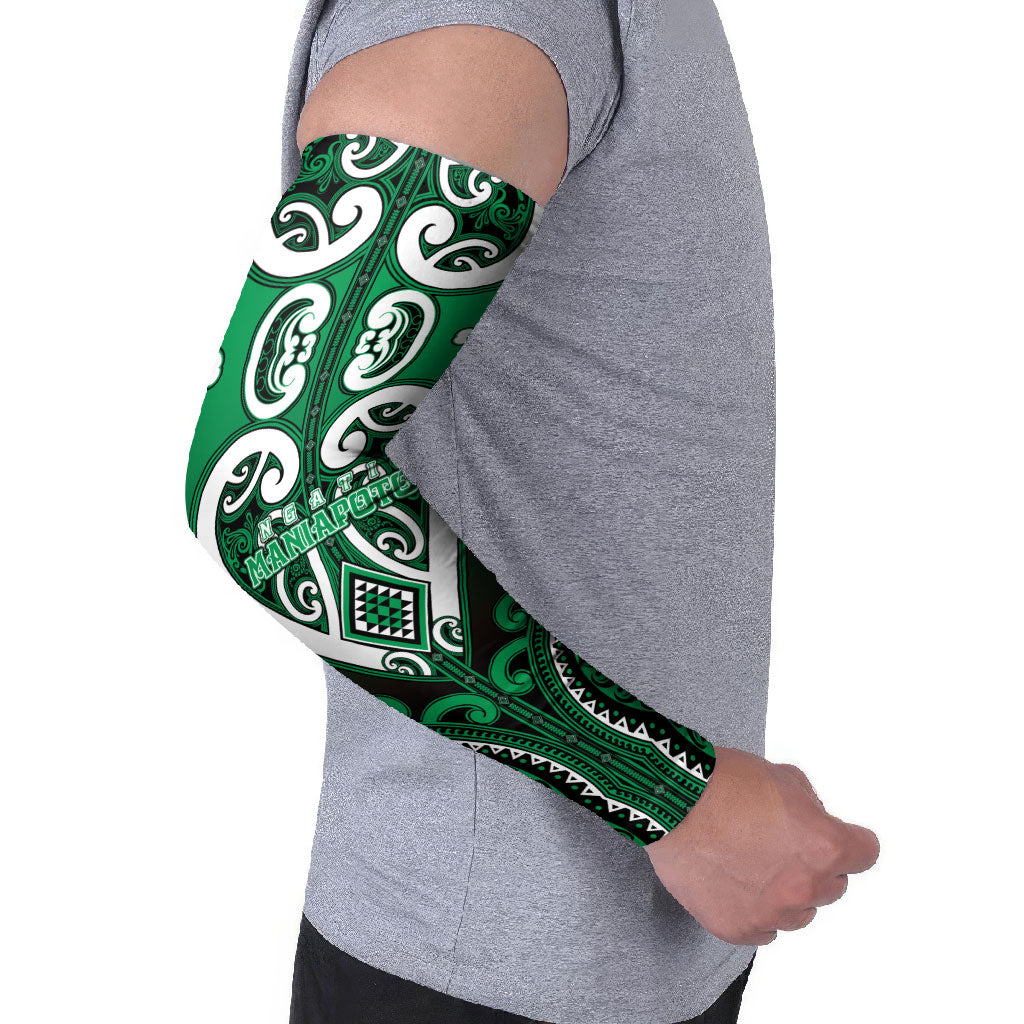 Custom Aotearoa Ngati Maniapoto Arm Sleeves Maori Tribal Pattern