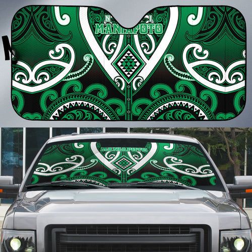 Aotearoa Ngati Maniapoto Auto Sun Shade Maori Tribal Pattern