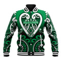Custom Aotearoa Ngati Maniapoto Baseball Jacket Maori Tribal Pattern