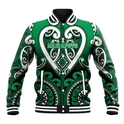 Custom Aotearoa Ngati Maniapoto Baseball Jacket Maori Tribal Pattern