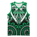 Custom Aotearoa Ngati Maniapoto Basketball Jersey Maori Tribal Pattern
