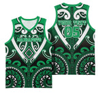 Custom Aotearoa Ngati Maniapoto Basketball Jersey Maori Tribal Pattern
