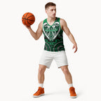 Custom Aotearoa Ngati Maniapoto Basketball Jersey Maori Tribal Pattern