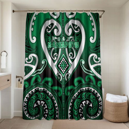 Aotearoa Ngati Maniapoto Bathroom Set Maori Tribal Pattern