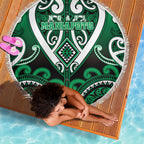 Aotearoa Ngati Maniapoto Beach Blanket Maori Tribal Pattern