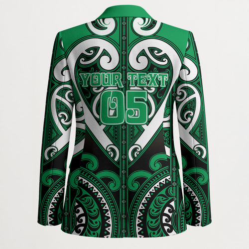 Custom Aotearoa Ngati Maniapoto Blazer Maori Tribal Pattern