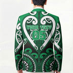 Custom Aotearoa Ngati Maniapoto Blazer Maori Tribal Pattern
