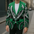 Custom Aotearoa Ngati Maniapoto Blazer Maori Tribal Pattern
