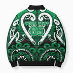 Custom Aotearoa Ngati Maniapoto Bomber Puffer Jacket Maori Tribal Pattern