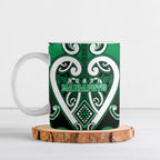 Custom Aotearoa Ngati Maniapoto Ceramic Mug Maori Tribal Pattern