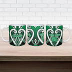 Custom Aotearoa Ngati Maniapoto Ceramic Mug Maori Tribal Pattern
