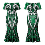 Custom Aotearoa Ngati Maniapoto Couples Matching Mermaid Dress and Hawaiian Shirt Maori Tribal Pattern