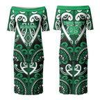 Custom Aotearoa Ngati Maniapoto Couples Matching Puletasi and Hawaiian Shirt Maori Tribal Pattern