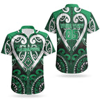 Custom Aotearoa Ngati Maniapoto Couples Matching Summer Maxi Dress and Hawaiian Shirt Maori Tribal Pattern
