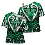 Custom Aotearoa Ngati Maniapoto Cross Shoulder Shirt Maori Tribal Pattern