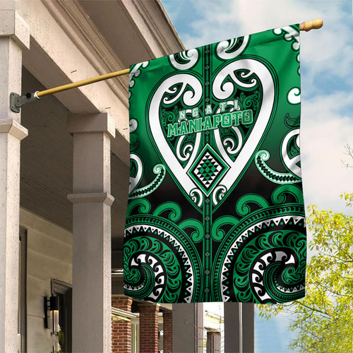 Aotearoa Ngati Maniapoto Garden Flag Maori Tribal Pattern
