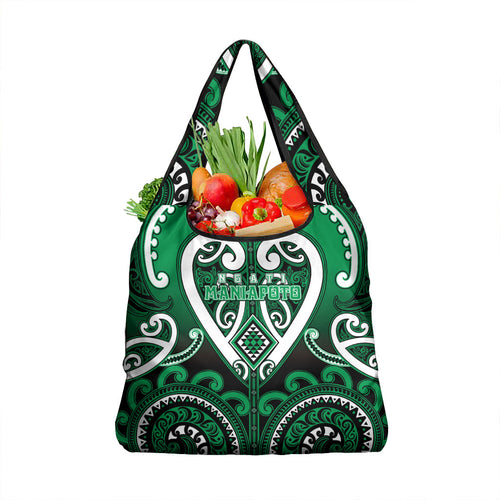 Aotearoa Ngati Maniapoto Grocery Bag Maori Tribal Pattern