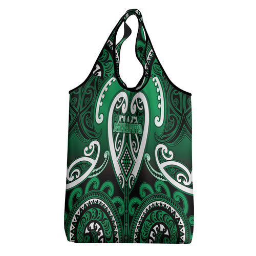 Aotearoa Ngati Maniapoto Grocery Bag Maori Tribal Pattern