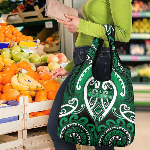 Aotearoa Ngati Maniapoto Grocery Bag Maori Tribal Pattern