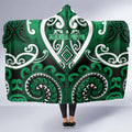 Aotearoa Ngati Maniapoto Hooded Blanket Maori Tribal Pattern