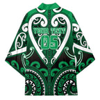 Custom Aotearoa Ngati Maniapoto Kimono Maori Tribal Pattern