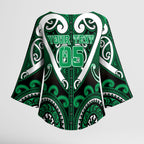 Custom Aotearoa Ngati Maniapoto Kimono Sleeve Blouse Maori Tribal Pattern