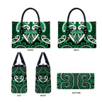 Aotearoa Ngati Maniapoto Leather Bag Maori Tribal Pattern