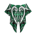 Custom Aotearoa Ngati Maniapoto Off Shoulder Wrap Waist Top Maori Tribal Pattern