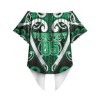 Custom Aotearoa Ngati Maniapoto Off Shoulder Wrap Waist Top Maori Tribal Pattern