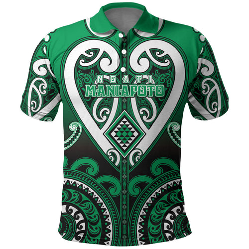 Custom Aotearoa Ngati Maniapoto Polo Shirt Maori Tribal Pattern