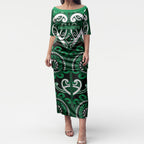 Custom Aotearoa Ngati Maniapoto Puletasi Maori Tribal Pattern
