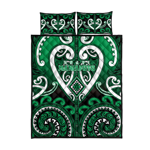 Aotearoa Ngati Maniapoto Quilt Bed Set Maori Tribal Pattern