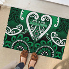 Aotearoa Ngati Maniapoto Rubber Doormat Maori Tribal Pattern