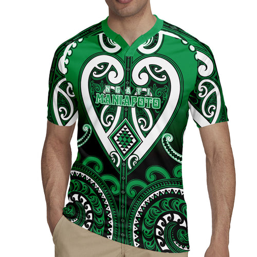 Custom Aotearoa Ngati Maniapoto Rugby Jersey Maori Tribal Pattern