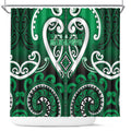 Aotearoa Ngati Maniapoto Shower Curtain Maori Tribal Pattern