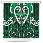 Aotearoa Ngati Maniapoto Shower Curtain Maori Tribal Pattern