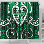 Aotearoa Ngati Maniapoto Shower Curtain Maori Tribal Pattern