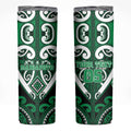 Custom Aotearoa Ngati Maniapoto Skinny Tumbler Maori Tribal Pattern