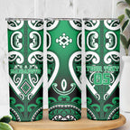 Custom Aotearoa Ngati Maniapoto Skinny Tumbler Maori Tribal Pattern
