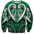 Custom Aotearoa Ngati Maniapoto Sweatshirt Maori Tribal Pattern