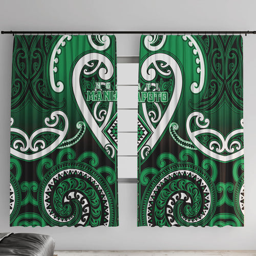 Aotearoa Ngati Maniapoto Window Curtain Maori Tribal Pattern