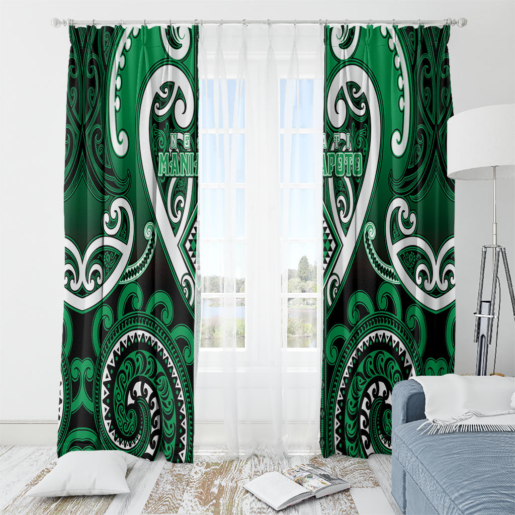 Aotearoa Ngati Maniapoto Window Curtain Maori Tribal Pattern