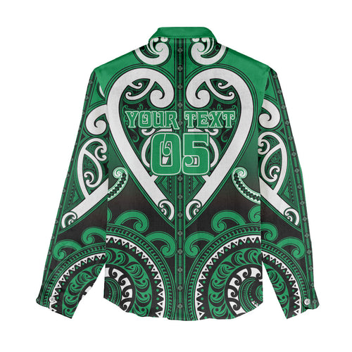Custom Aotearoa Ngati Maniapoto Women Casual Shirt Maori Tribal Pattern