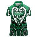 Custom Aotearoa Ngati Maniapoto Women Polo Shirt Maori Tribal Pattern